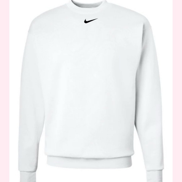☑️🚹Nike Men's Classic White Crewneck Sweater - Picture 3 of 17